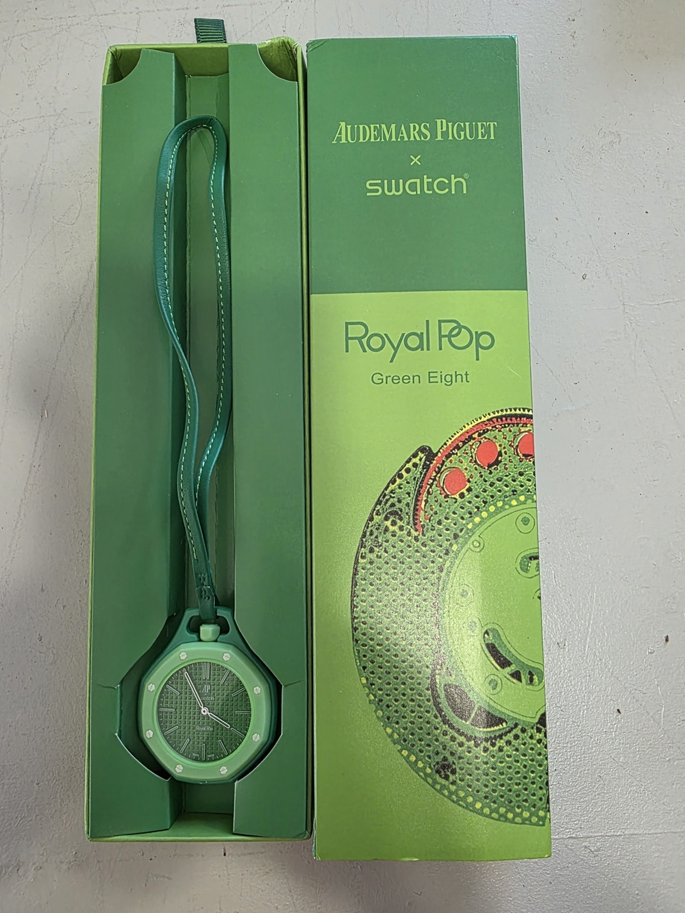 Audemars Piguet Royal Pop Green Eight Women's Watch with Green Strap